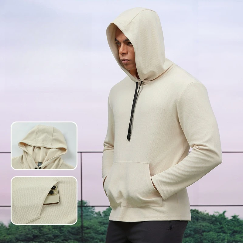 Men fall winter Running Training Sportswear Female Clothing Hooded Sweater Long Sleeve Sports Top Fitness Scuffers Sweatshirt
