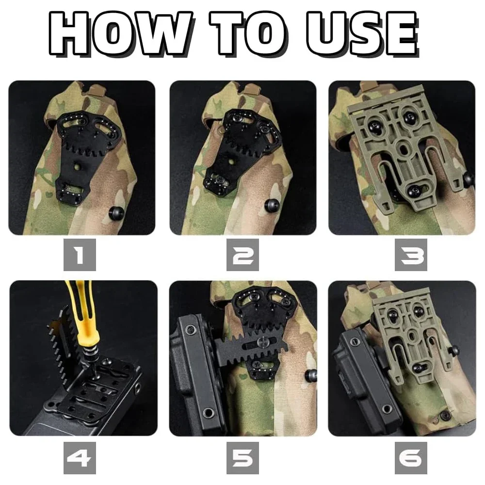 Tactical Extension Adapter , Adjustable Negative Cant Plate Right-Angled for QLS System Extension Magazine Metal Accessory