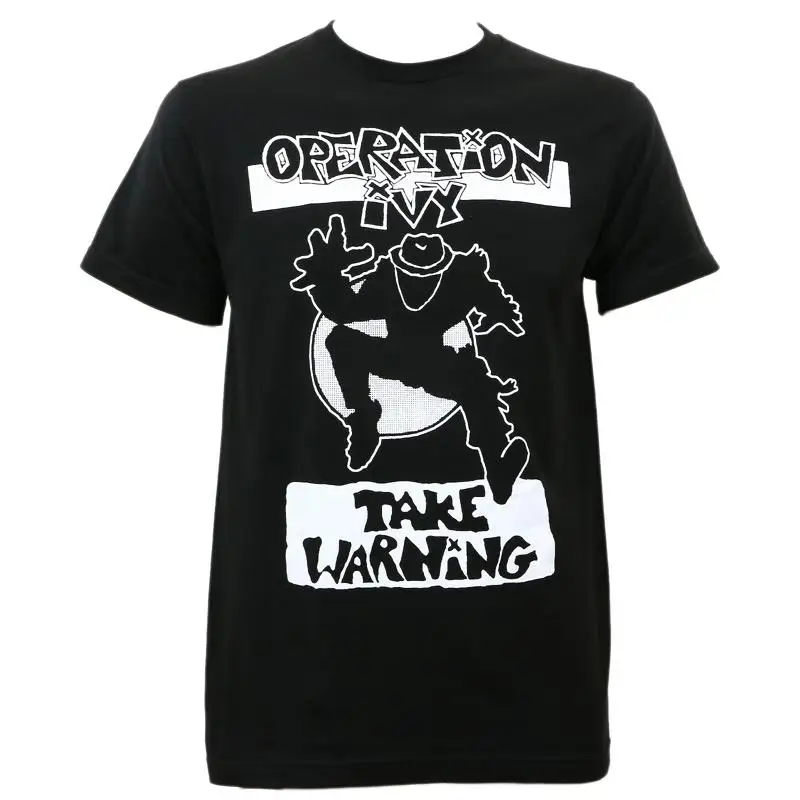 Auténtico operación Ivy tomar advertencia Ska Punk Slim Fit camiseta S M L Xl 2Xl nuevo