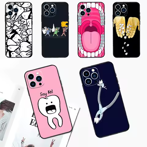 Dentist Tooth Case For Xiaomi 17 Ultra 14 15 13T 14T 15T Pro POCO F8 Ultra X3 X5 X6 F5 F6 F7 X7 Pro Cover
