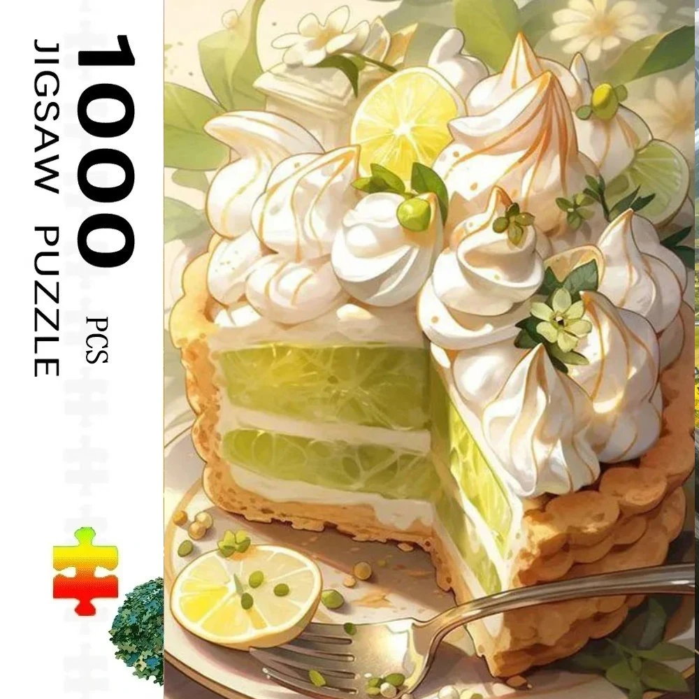 

Adult Jigsaw Puzzle 1000 Pieces Puzzle Cartoon Coffee Paper Puzzle Decorative Painting Exercise Brain Thinking