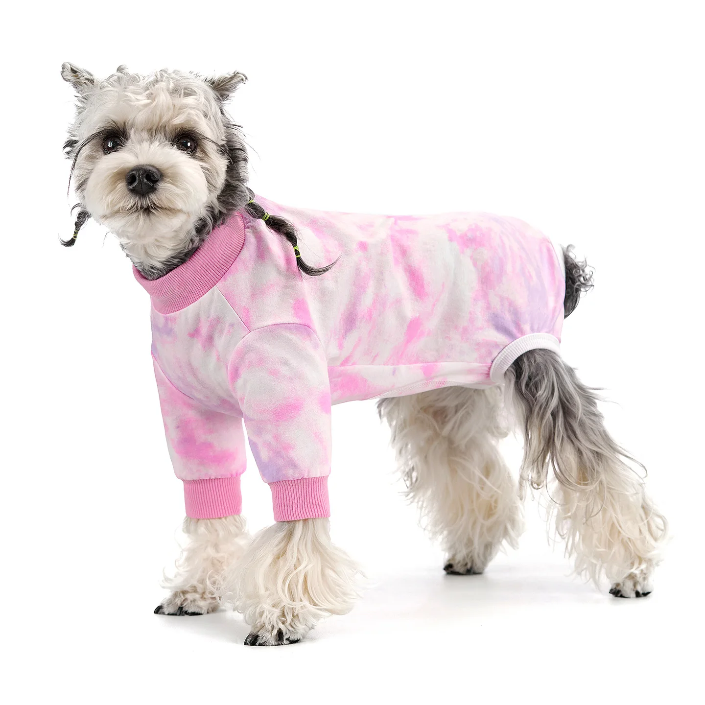 All-Season Dog Recovery Suit with Leg Protectors Full Belly Wrap Post-Op Nursing Shirt for Spayed Female Dog Small Medium Breeds