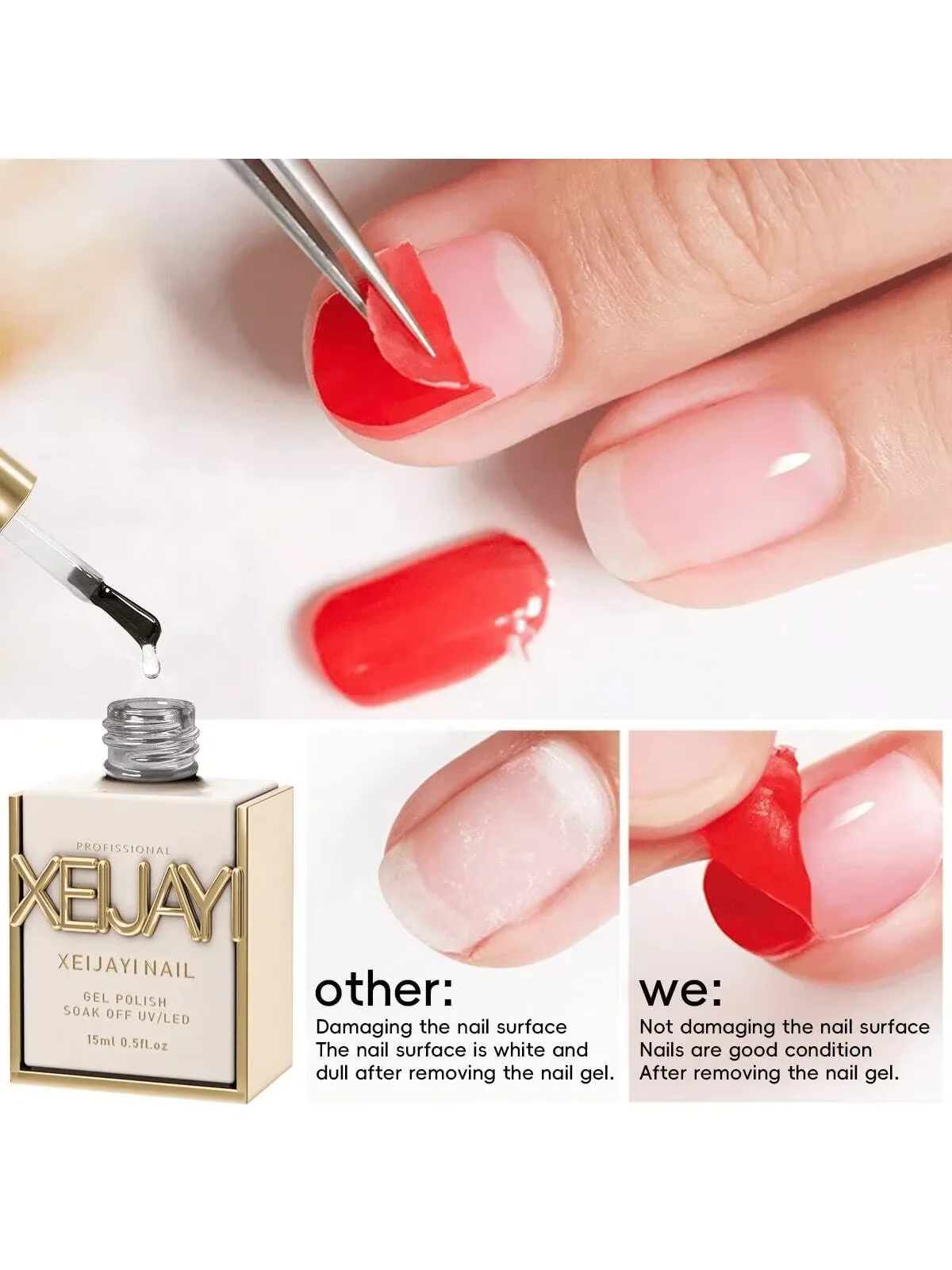 15ml Peelable Practice Base Gel - UV/LED Curable Removable Training Gel for Beginner Nail Art