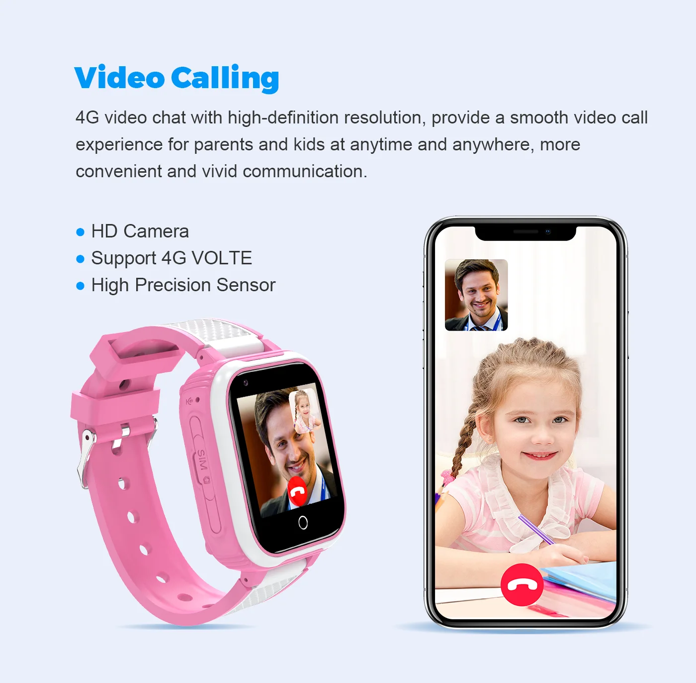 4G Smart Watch kids GPS&WIFI&LBS Multiple Accurate Positioning Video Call SOS IP67 Waterproof Camera Monitor Tracker for gift