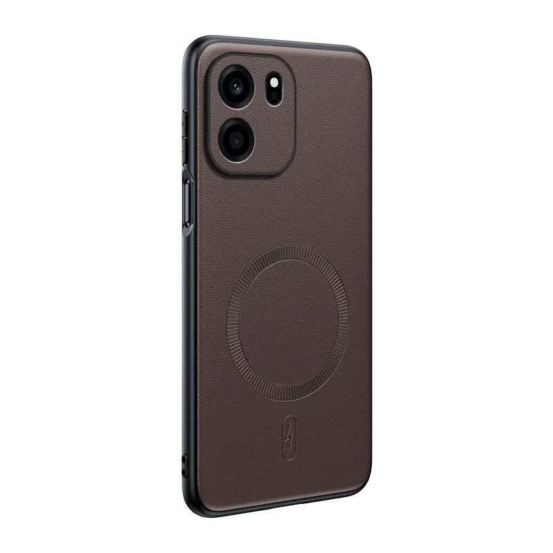 Für OnePlus Turbo 6V: Magnetische Lederhülle mit Schutzfunktion, Anti-Fingerabdruck, rutschfest, aus PC+TPU. – Detail 4