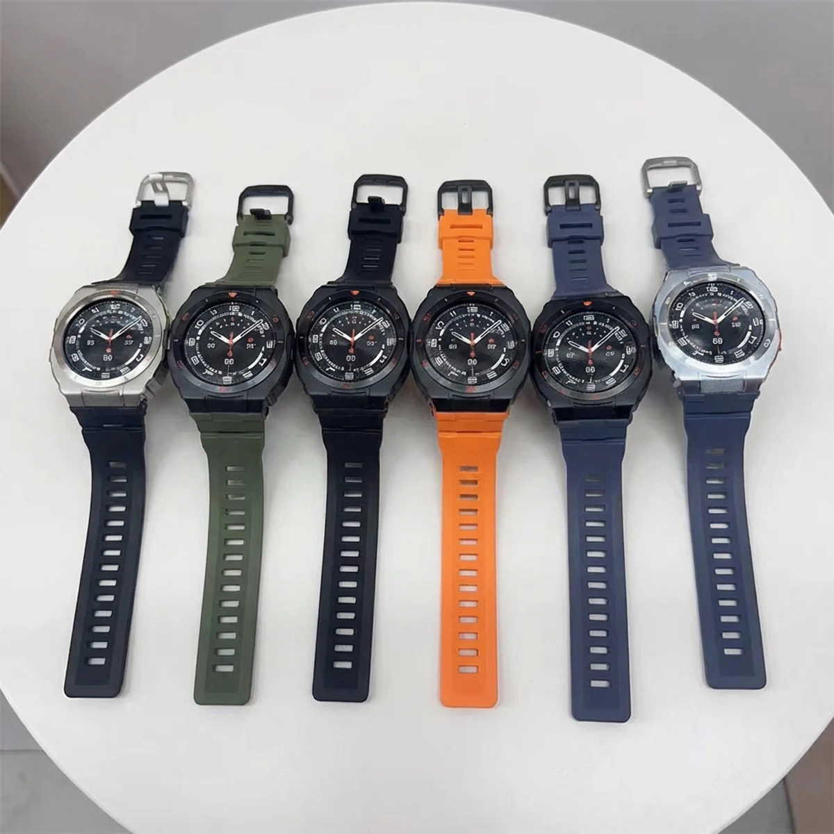 

Mod Kit for Samsung Galaxy Watch Ultra 2025 47mm Silicone Sport Strap+Metal Case Bracelet Correa Galaxy Watch Ultra2 Accessories
