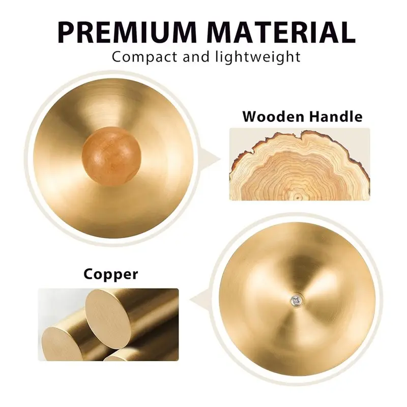 ABVE-Professional 2 قطعة الصنج النحاسي 3.5 "آلة موسيقية قرع صغيرة للرقص الشرقي والأداء المباشر