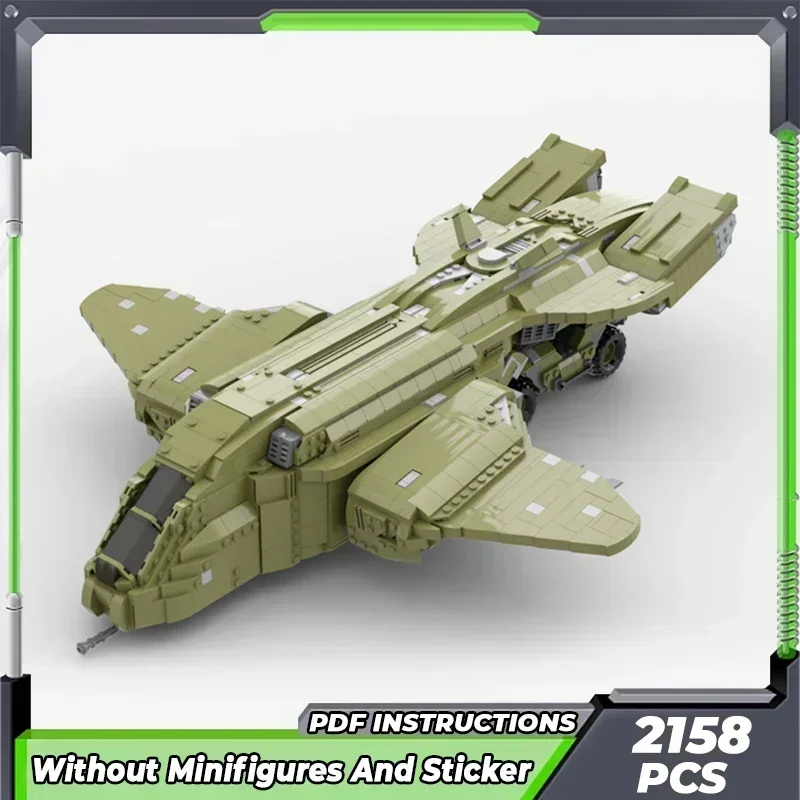 Briques de construction Moc modèle militaire D77, technologie de navire de Transport de troupes, blocs modulaires, cadeaux, jouets pour enfants, ensembles de bricolage, assemblage