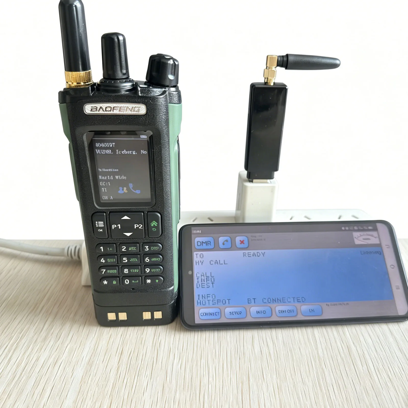 USB Plug MMDVM Hotspot untuk Walkie Talkie BlueDV Simplex DMR Hotspot dengan Modul Bluetooth Bawaan