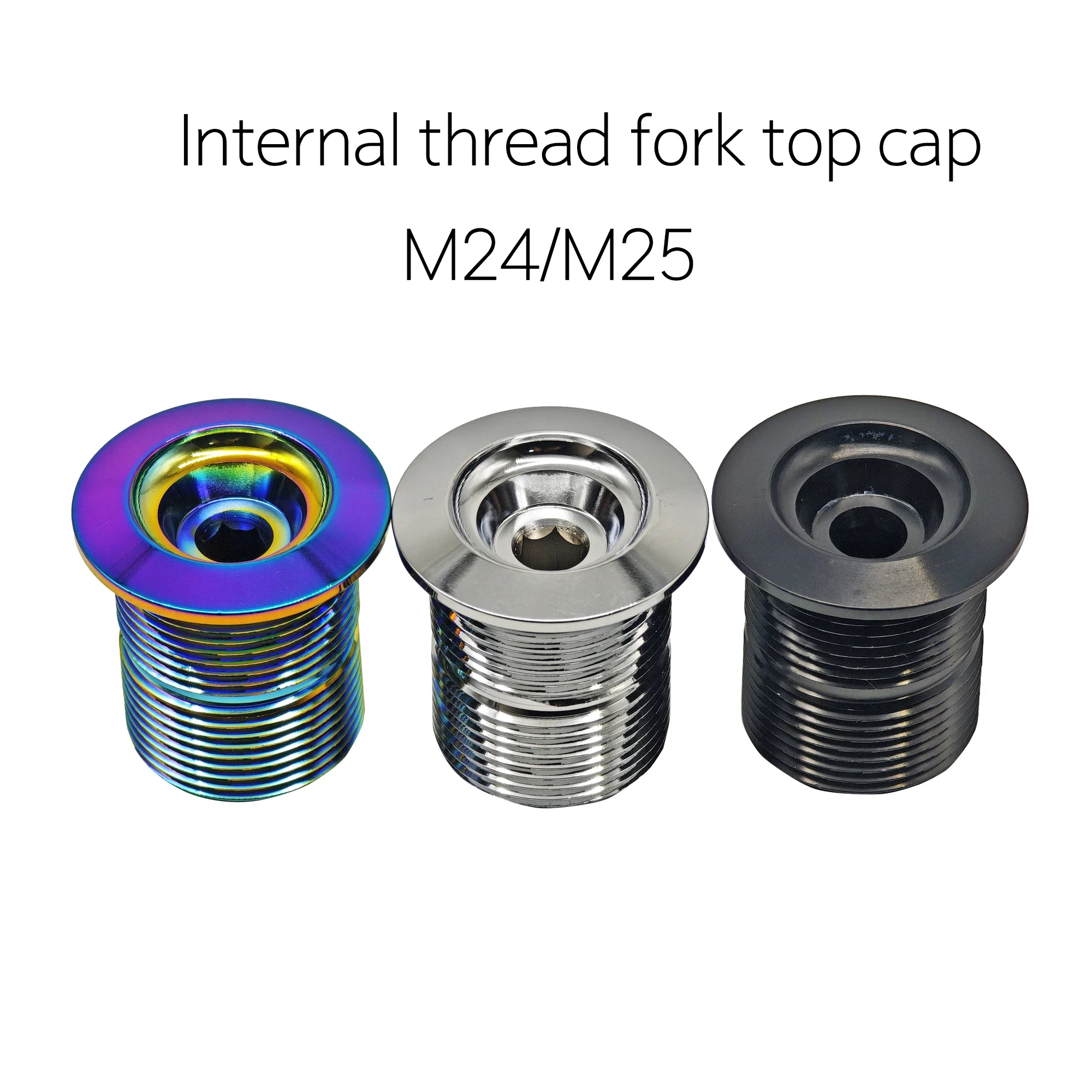 BMX Internal-Thread Aluminum Fork Top Cap for BMX Freestyle Bike Bicycle BMX Fork Top Cap Fork Bolt