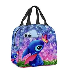 MINISO Stitch Children's Lunch Bag Primary School Lunch Box Bag Children's Best Gift Cartoon Mochila Best Gift for Children