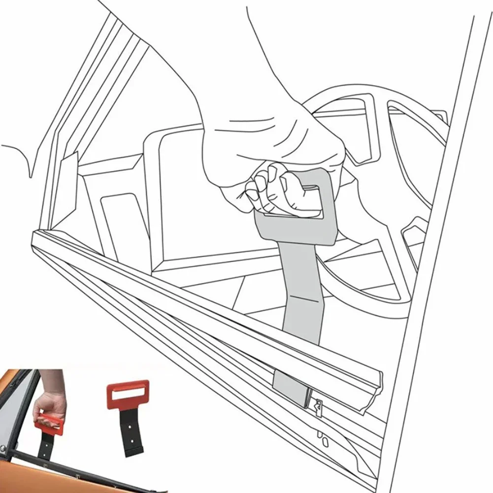 Extrator de tira de borracha para janela de carro, portátil, com alça, extrator manual, ferramenta de remoção de tira de janela para reparo de carro/remoção de selos de janela