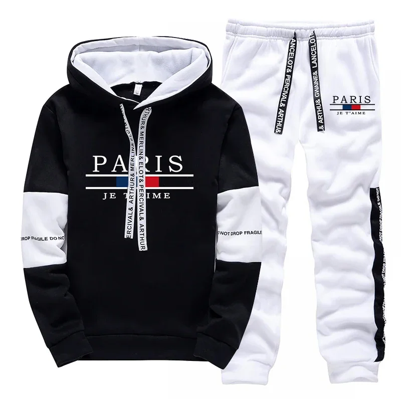 Hot Sales Men's Tracksuit Print Casual Hooded Sweatshirts Outdoors Sports Jogging Clothing 2026 Autumn Winter Quality Sportswear view 4