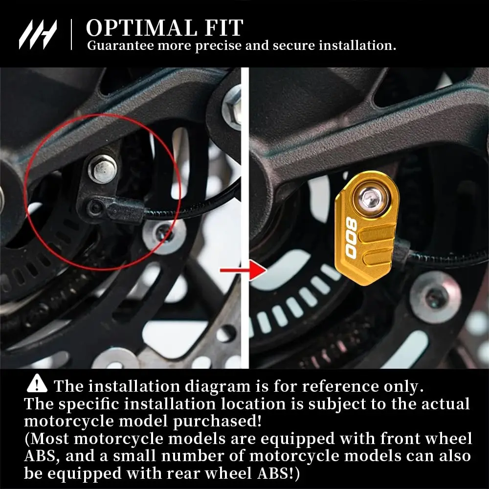 Motorcycle ABS Sensor Guard for F800GS 2024 CNC Aluminum Cover Front or Rear Sensor Protection F800GS Accessories