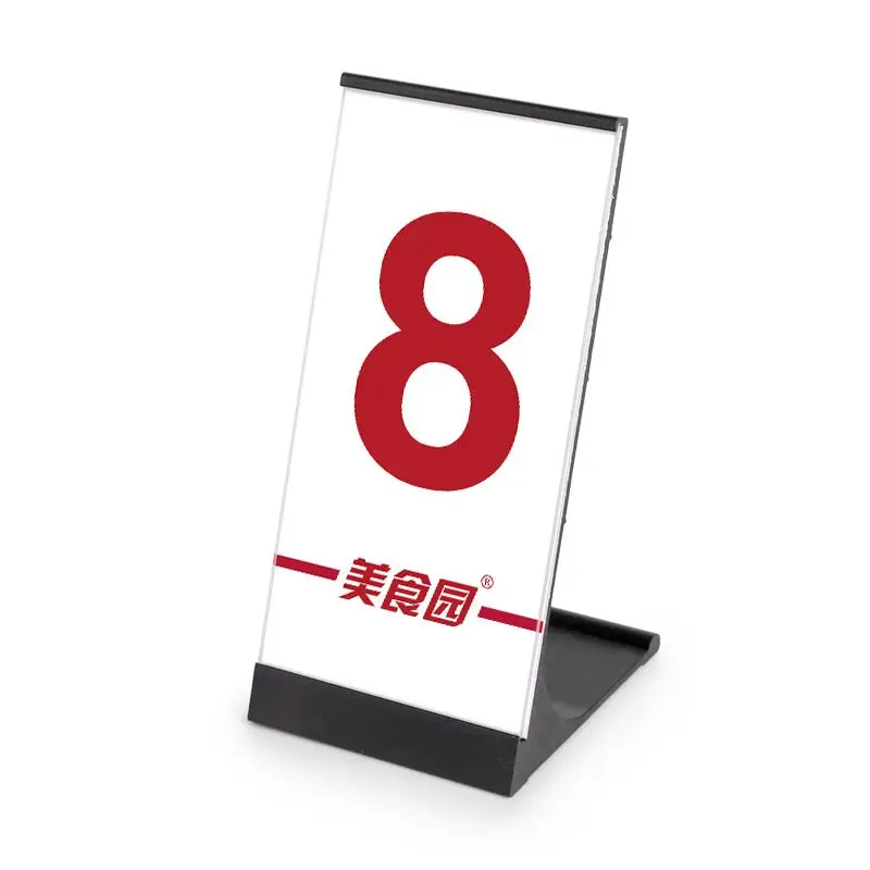 120x55mm Slant Back Aluminum Table Number Place Card Holder Metal Sign Holder Display Stand Menu Price Label Card Tags