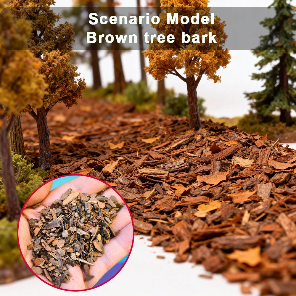 20/50g DIY Simulation Stone Bark Assembly Model Mountain Fairy Garden Accessories Railway Making Mini Bench Rock Scene Layout