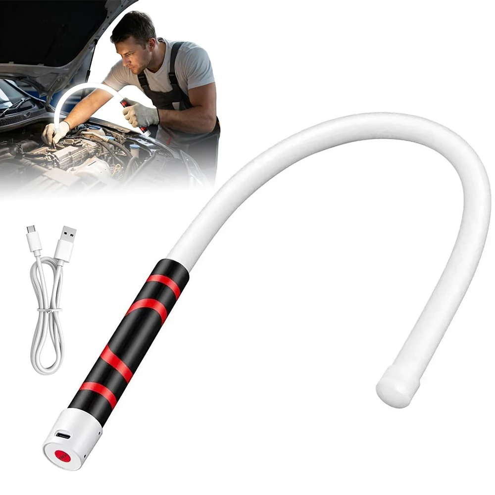 1-2Set Bendable LED Work Light Stick Flexible Inspection Flashlight 3 Lighting Mode Waterproof for Car Engine Repair Maintenance