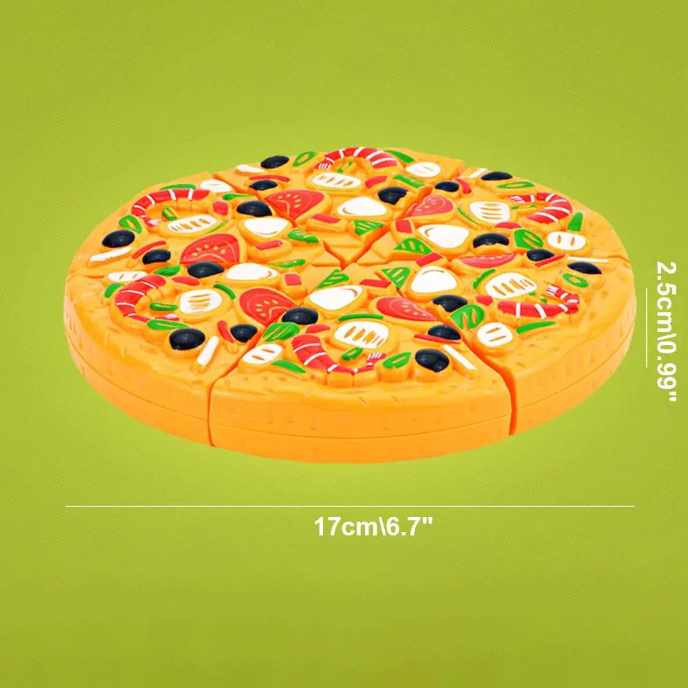 الأطفال التظاهر الأشياء الجيدة اللعب محاكاة المطبخ اللعب البلاستيك قطع الغذاء الاطفال لعبة قطع البيتزا لعبة قطع البيتزا