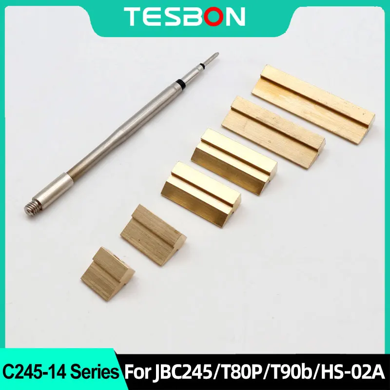 C245 Shovel Spatula T-Shaped Iron Tip, Enlarged Wide Shovel Tip for JBC245/T80P/T90B/HS-02A/936 Soldering Iron Welding