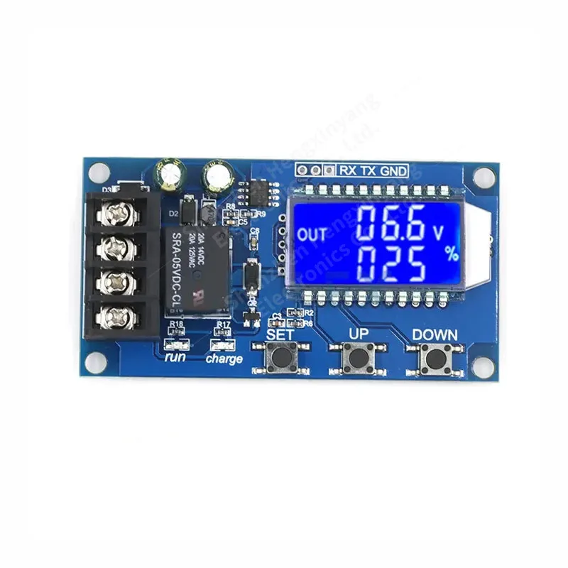 6-60v 10A Lithium Battery Charge Control Module Controller Protection Board with Overcharge Protection Switch XY-L10A