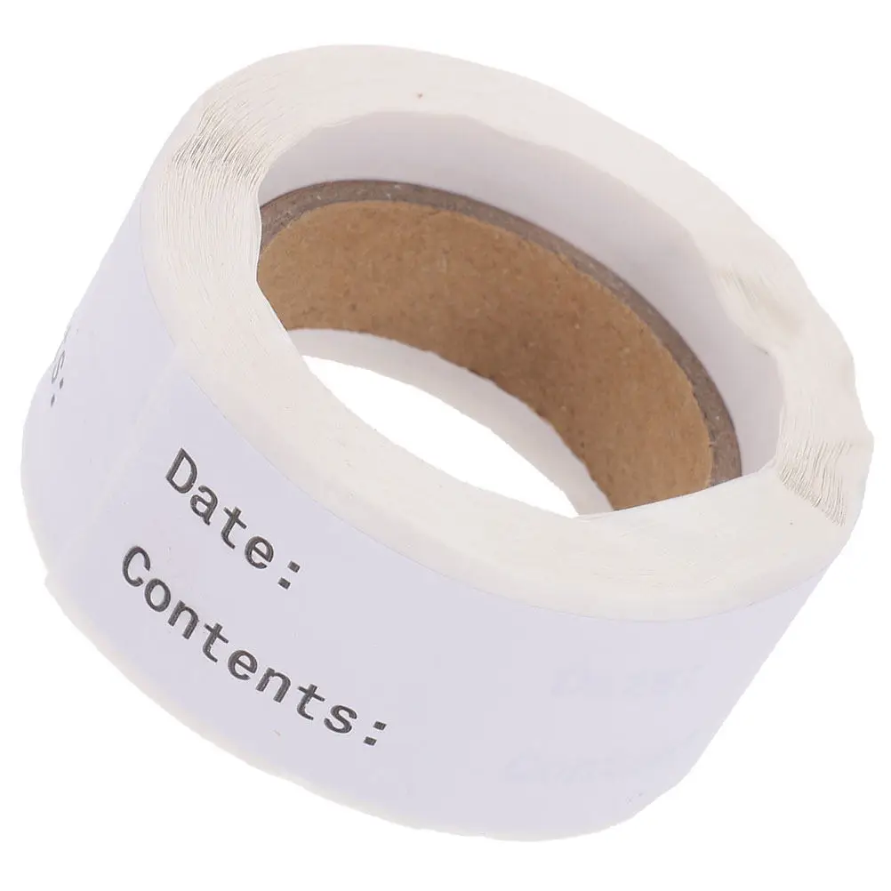 

Food Storage Labels Blank Writable Stickers for Freezer Kitchen Containers Jars Bottles Date Marking Organization Removable