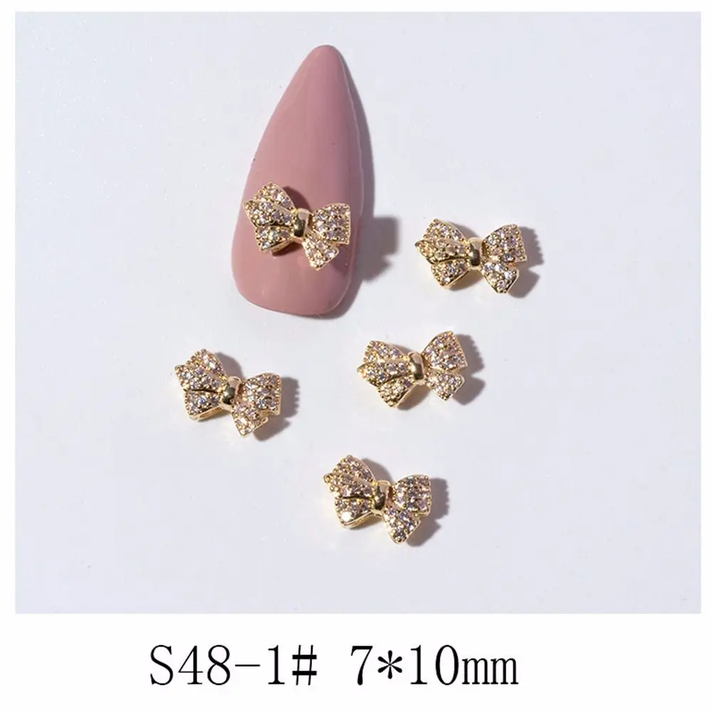 

Cute Bowknots Diamond Pearl Crystal Charms Manicure Tools DIY Nail Art Decorations Bow Nail Rhinestones Butterfly Nail Jewelry