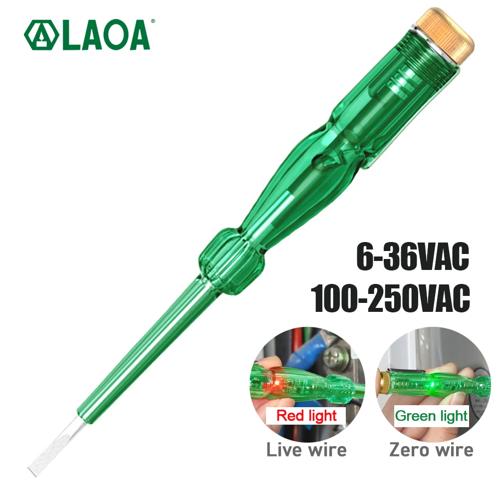 LAOA Portable Handheld Voltage Tester Pen Zero Line Induction Power Detector Voltmeter Tester Tools