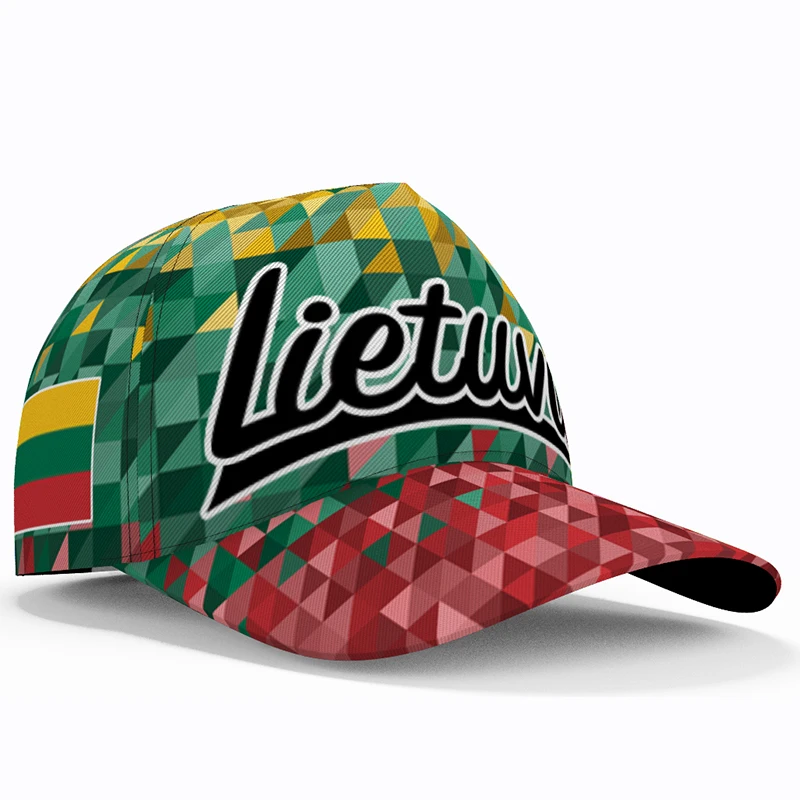 Lithuania Baseball Caps Free 3d Custom Name Team Lithuanian Logo Lt Hat Ltu Country Travel Lietuva Nation Lietuvos Flag Headgear