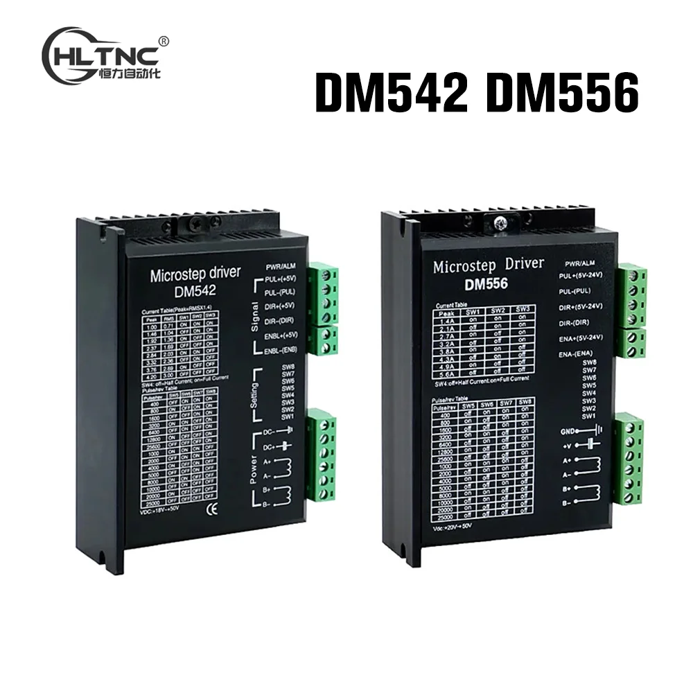 HLTNC 20-50VDC 4.2A цифровой DM542 dc 20-50v 5.6A DM556 Драйвер шагового двигателя подходит 2-фазный Nema 17 Nema23 двигатель для CNC 3D принтера HLTNC 20-50VDC 4.2A цифровой DM542 dc 20-50v 5.6A DM556 Драйвер шагового двигателя подходит 2-фазный Nema 17 Nema23 двигатель для CNC 3D принтера