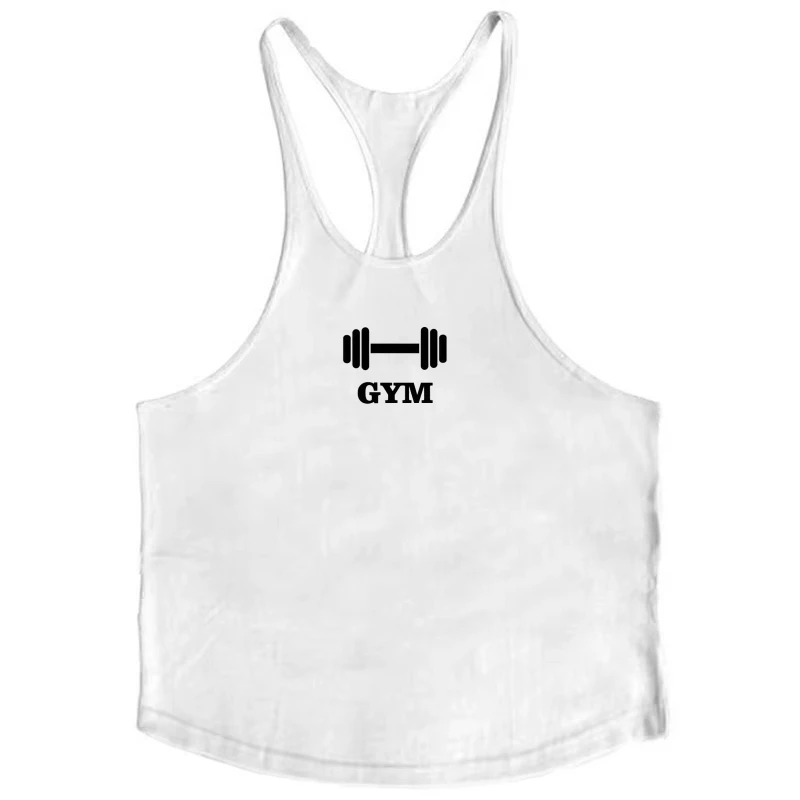 Men's Cotton Gym Stringer Singlet, Y Back Lightweight Performance Vest, Quick - Dry Breathable Tank, High - Stretch Bodybuilding