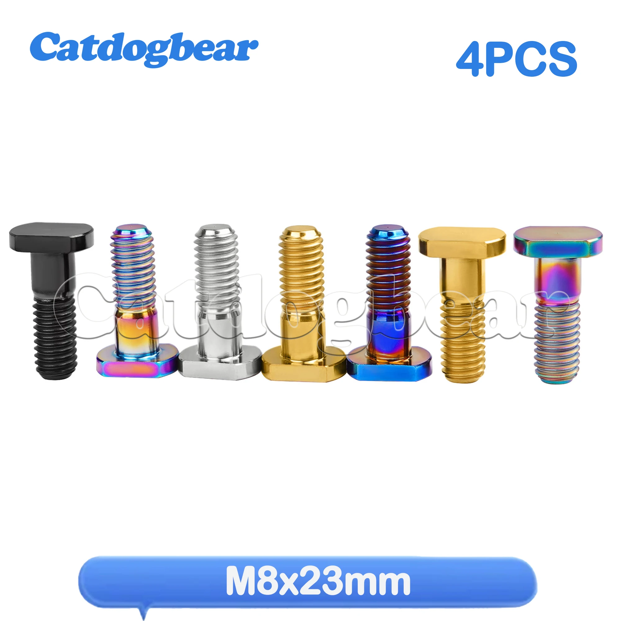 Catdogbear Titanium  Bolt 4PCS M8x23mm Motorcycle Sprocket Screw for Ducati