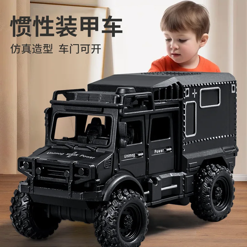 Off Road Armored Vehicle Toy Car Model, Simulation Inertia Can Open The Door, Children's Toy Gift, XT209
