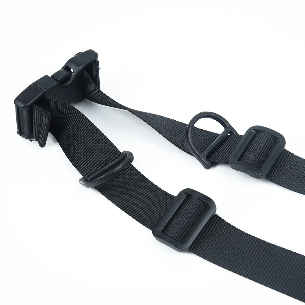 Convenient Buckle Clip Strap for Adjustable Chest Harness Bag Backpack Shoulder Strap Webbing in Black for Comfort