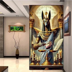 Diamond Painting Anubis Ancient Egypt Mythology The God of Death 5d Diamond Embroidery Full Mosaic Cross Stitch Decoration