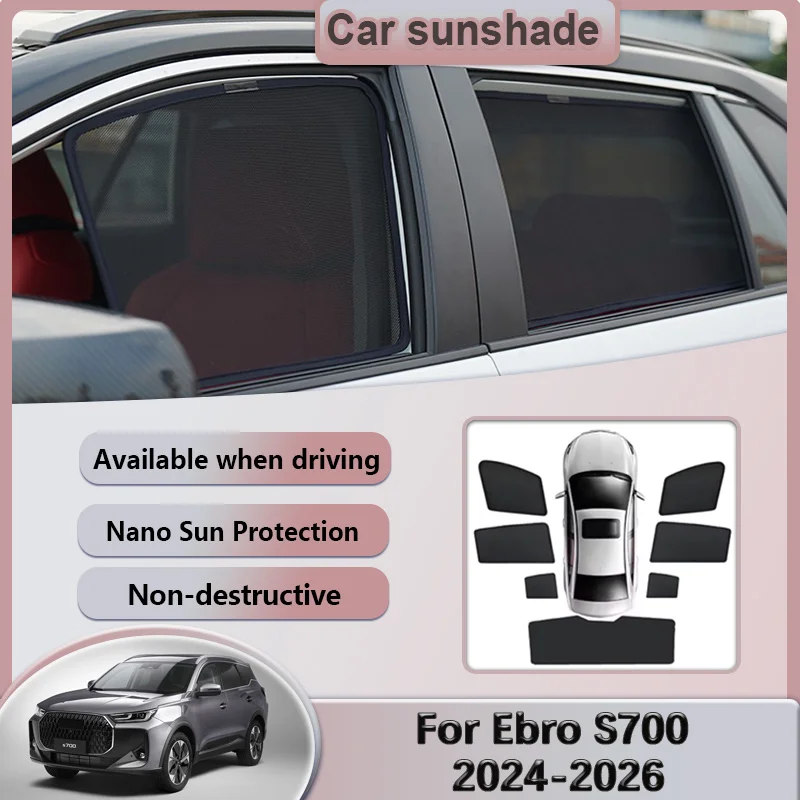 Mesh Sunshades For Ebro S700 2024 2025 2026 Car Sun Visor Windshield Shades Heat Insulation Privacy Curtains Auto Accessories