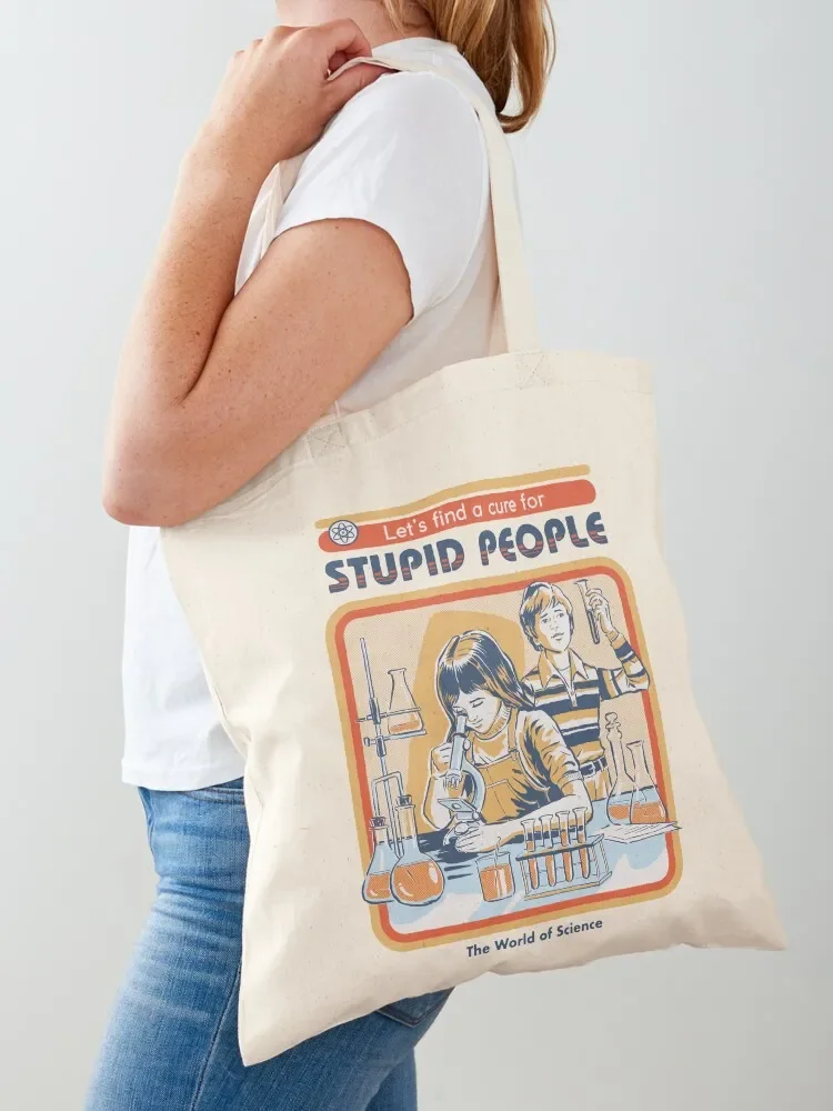 

A Cure For Stupid People Tote Bag custom tote bag personalized tote shopper bags large bag