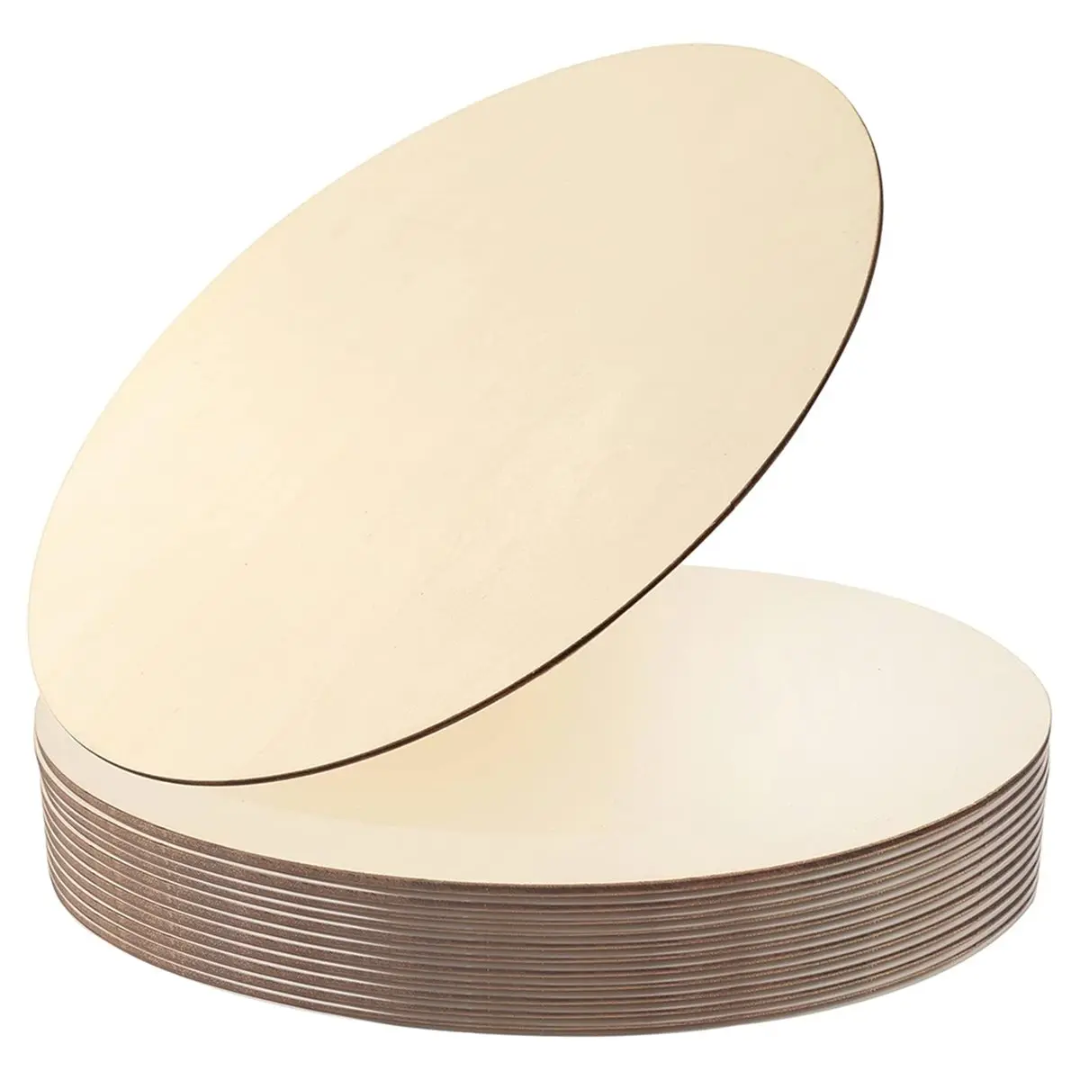 Best sales 2026 Wood Circles for Crafts, 12 Pack - 12 Inch Unfinished Wooden Cutouts for Door Hangers, Wood Burning