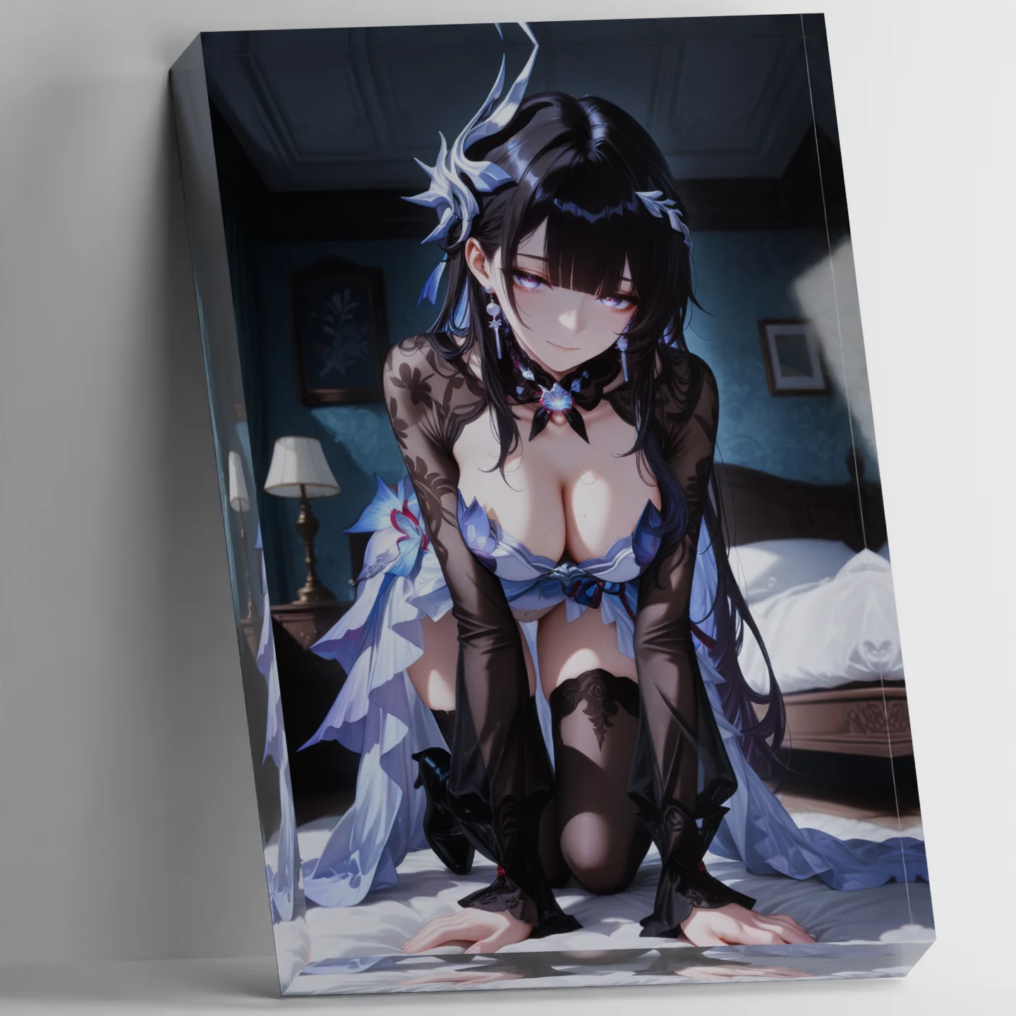 Honkai Star Rail Hysilens figura acrílica con soporte de bloque Helektra pantalla de personaje del juego decoración de ánfora colección de regalos de Anime