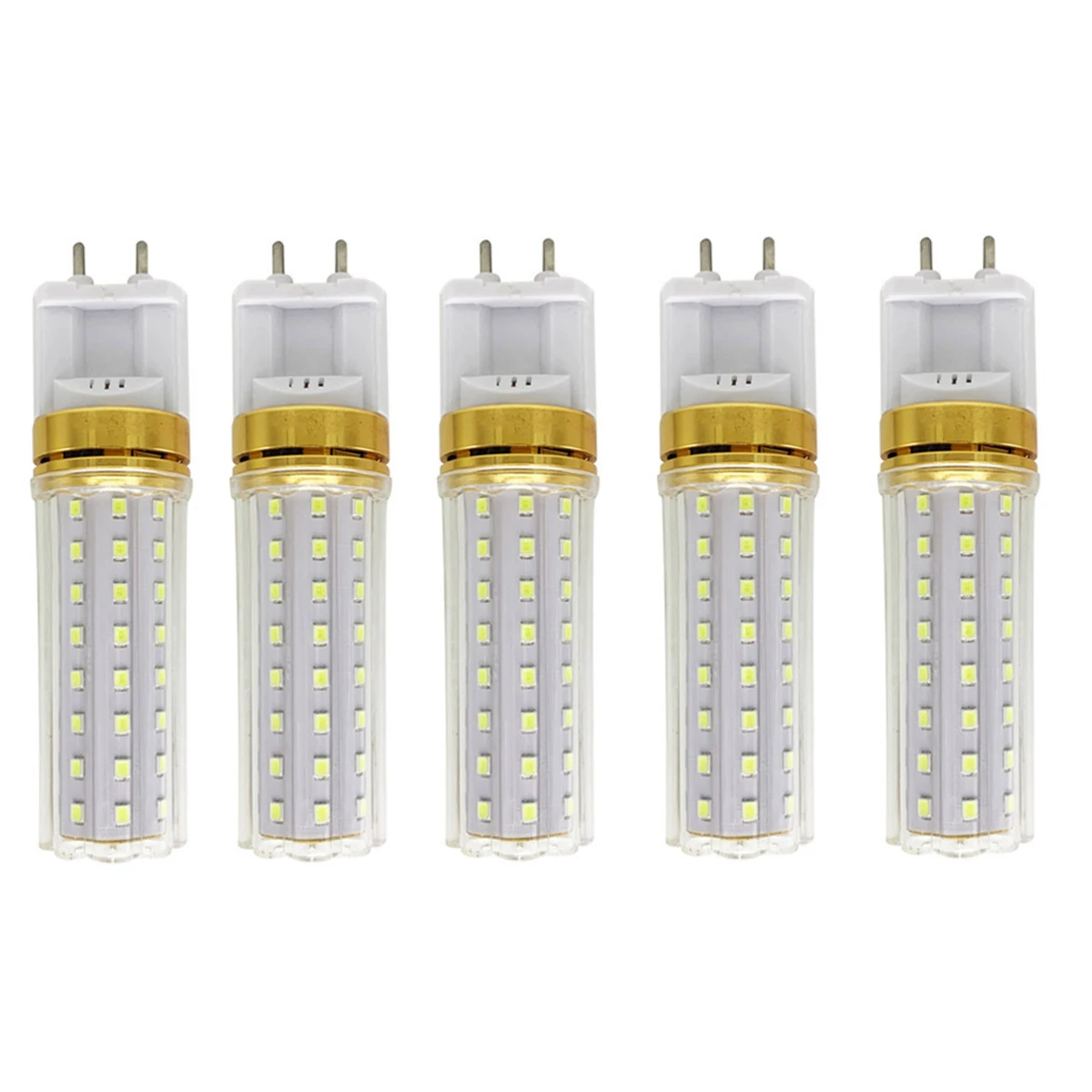 5PCS G12 Led Corn Light Bulbs 15W 20W Cool Warm White Ac 110V 220V Clear Pc Shell 360 Degree Beam Angle Smd2835 Home Appliance