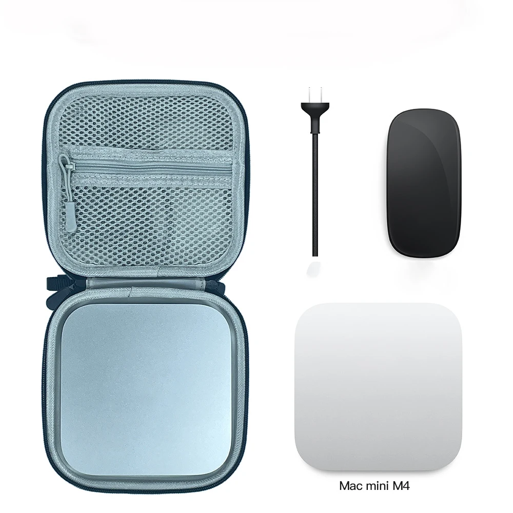 Organizer Bag For Mac Mini Travel Case Shockproof Carrying Case For 2024 Mac Mini Desktop Computer With M4 Pro Chip/M4 Chip