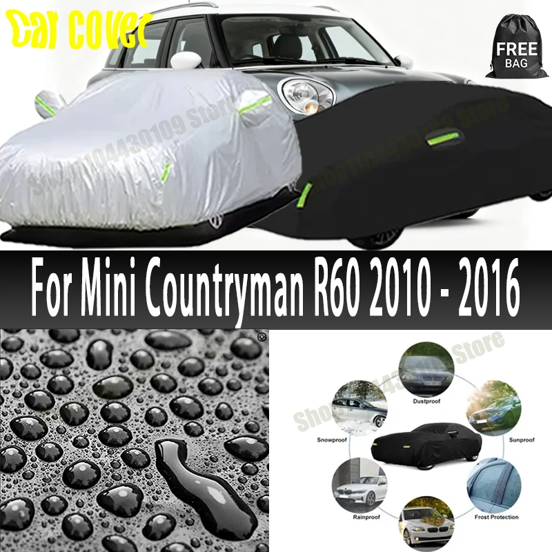 

For Mini Countryman R60 2010-2016 Car Cover Waterproof UV Protection All Weather Dustproof Snow Rain Cover 190T Polyester