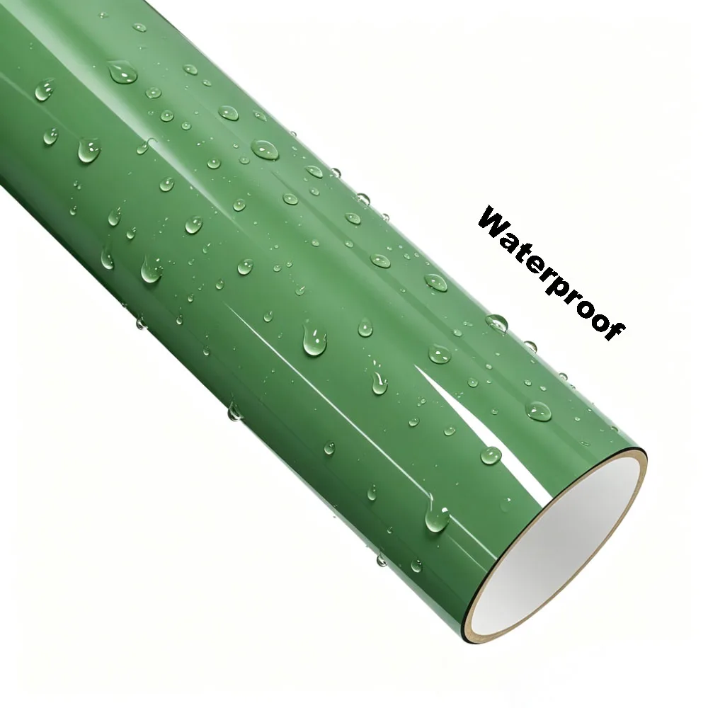 Auratium Green PVC Car Vinyl Wrap Film with PET Release Liner Air‑Channel Bubble Free Self‑Adhesive Color Change Decal Sticker