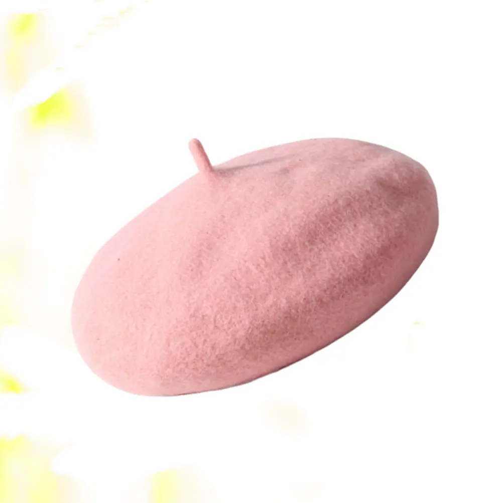 

'S Warm Beret Wool Blend Hat Autumn Winter Spring Lightweight Cute French Style Daily Wear Formal Occasions