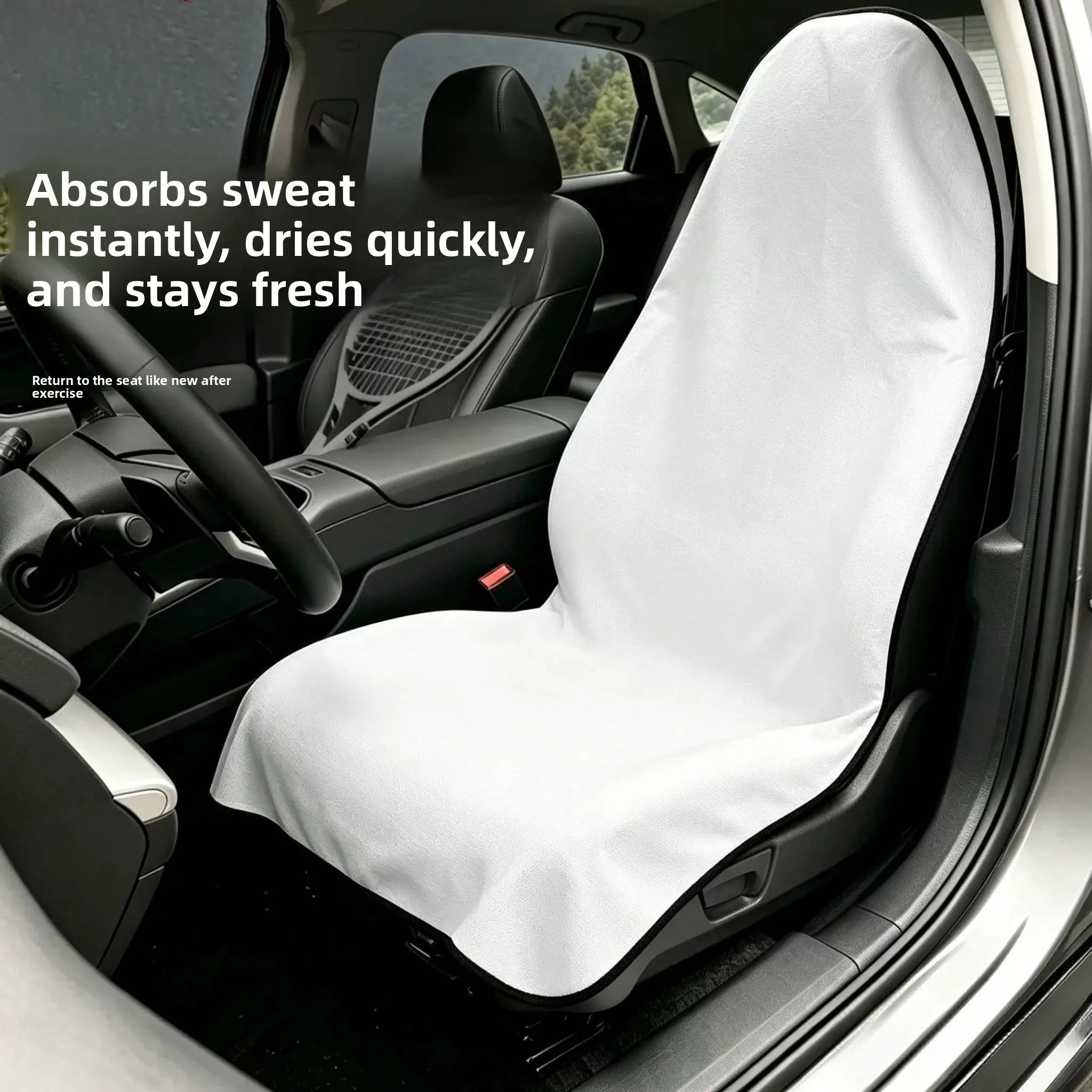 

Quick Dry Sweat Absorbent Gym Running Car Driving Towel Ultra Fine Fiber Non Slip Exercise Sports Towel for Badminton Tennis