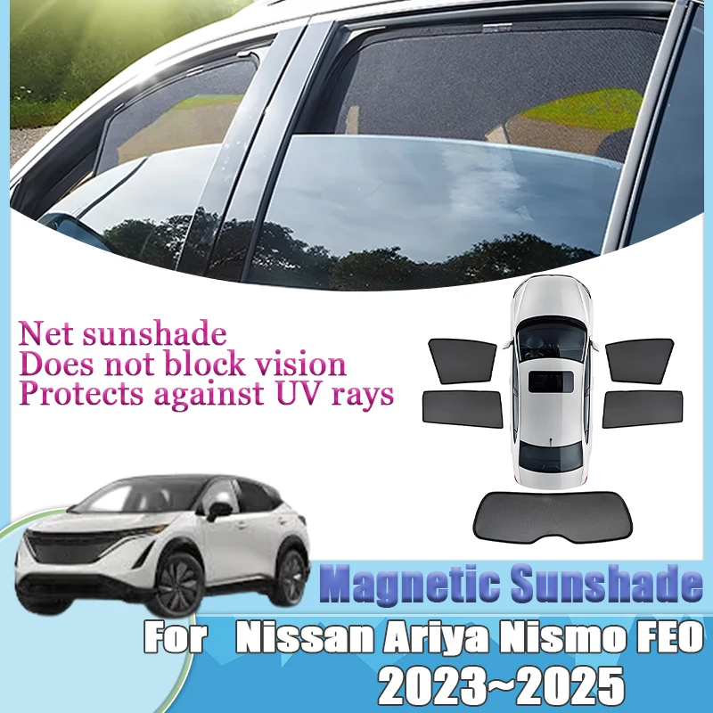 

For Nissan Ariya Nismo FE0 Magnetic Windshield Sticker 2025 2023-2025 SunShade Pad Windshield Mesh Curtain Tools Car Accessories