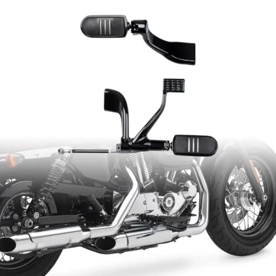 Kit di comandi centrali con pedane Leve Accessori di montaggio per collegamento compatibili per Harley Sportster Custom Roadster Lo 20042013
