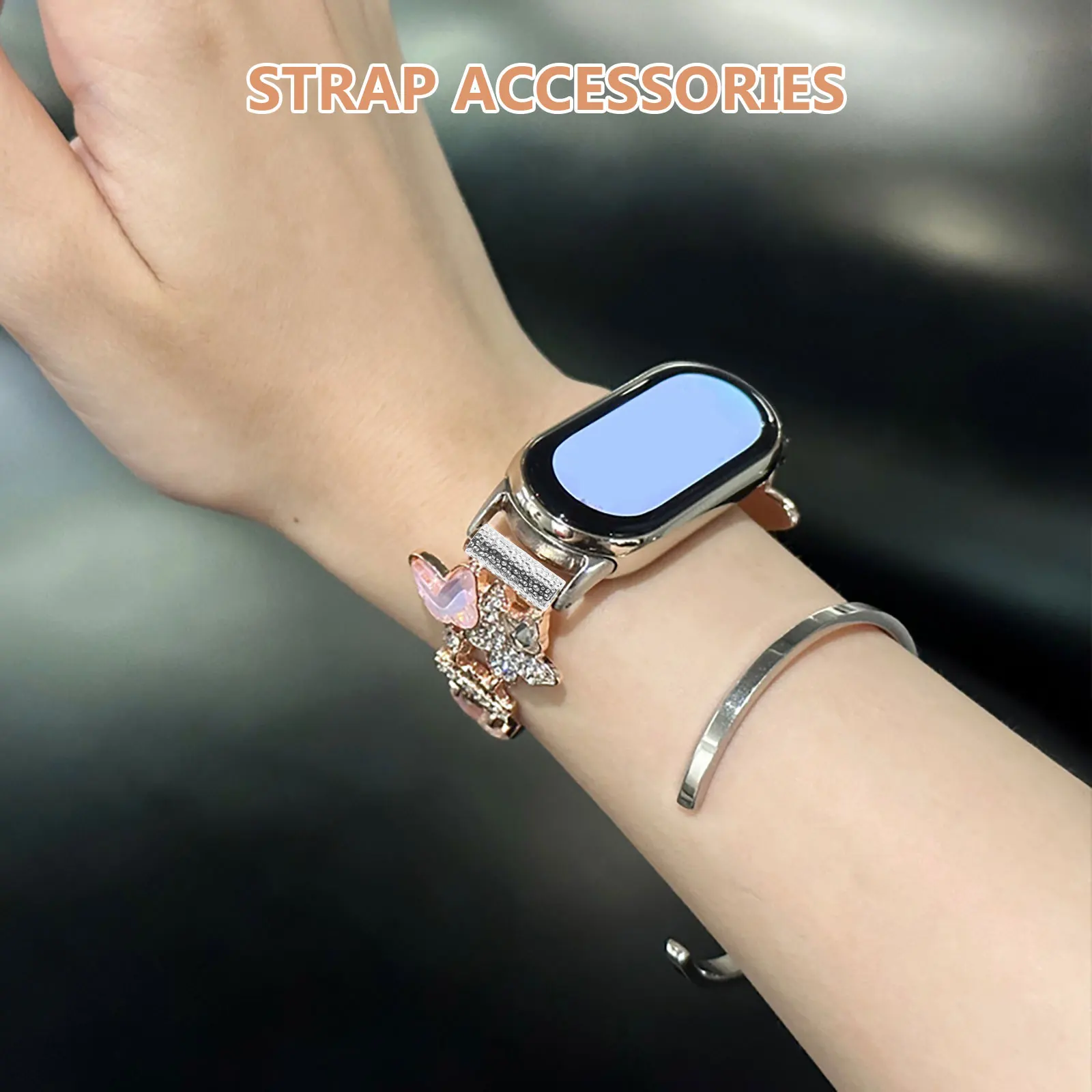 

10 Pcs Strap Connector Metal Watch Adapter Buckle Band Alloy Extender Compatible Watchband Connecting