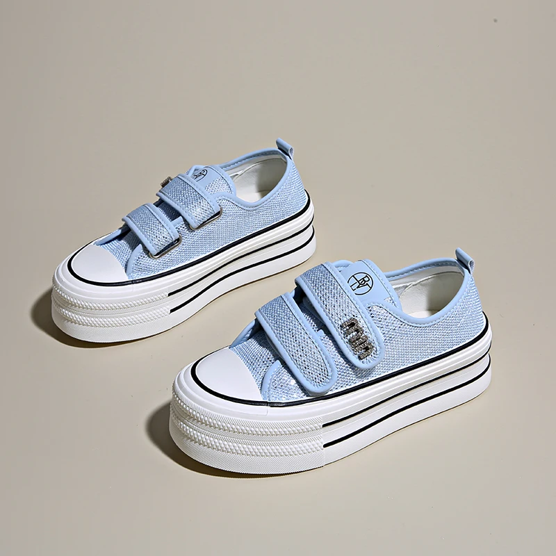 أحذية CRLAYDK النسائية الشبكية سهلة الارتداء على أحذية التزلج بخطاف وحلقة أحذية رياضية صيفية عصرية قابلة للتنفس كاجوال للمشي للسيدات #3