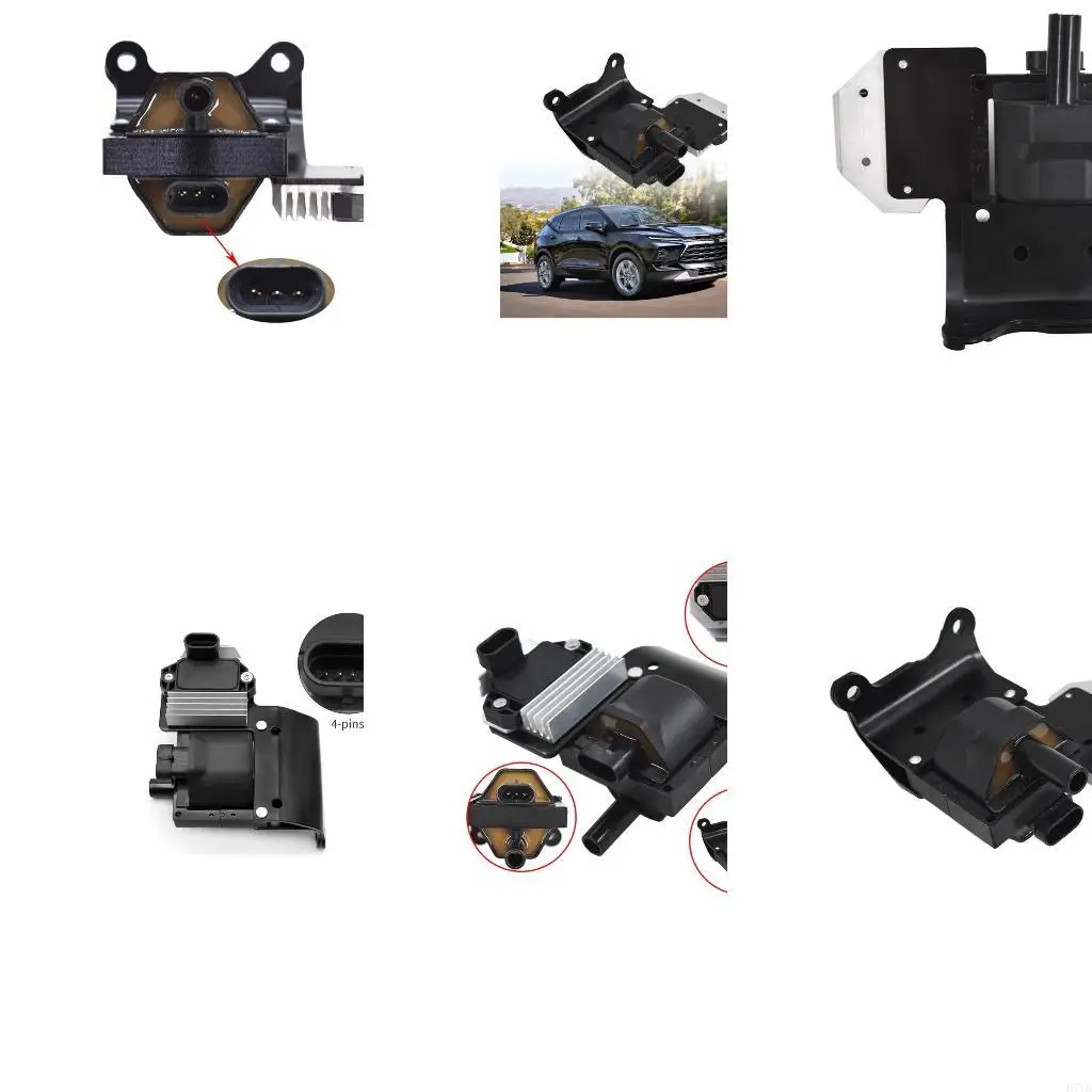 Ignition Coil Assembly for Vehicle Repair and Tune-Up Service, 10489421 with Mounting Base for Maintenance and Use D7YA