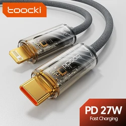 Toocki USB Type C Cable For iPhone 14 13 12 11 Pro Max X XR XS 8 7 Plus iPad PD Fast Charging Charger Cable For iPhone Data Cord